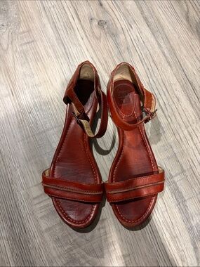 Frye Leather Ankle-Strap Sandals